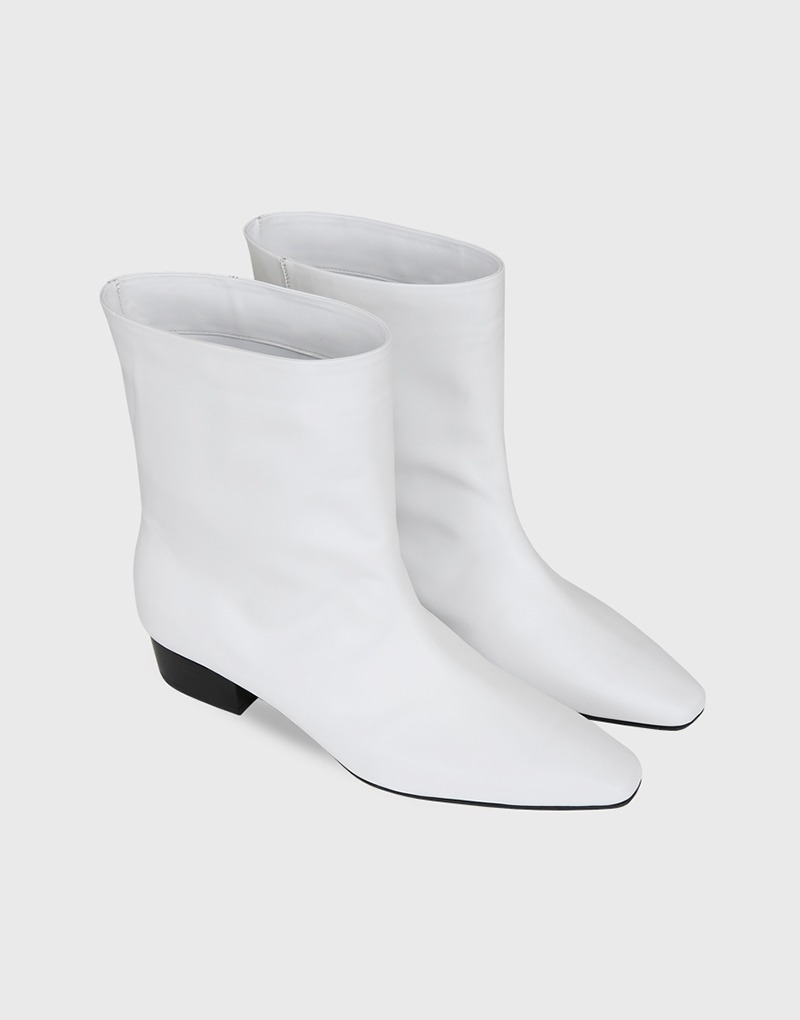 PERTH wide boots_white