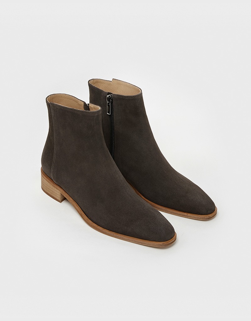 PORI stitched boots_gray suede