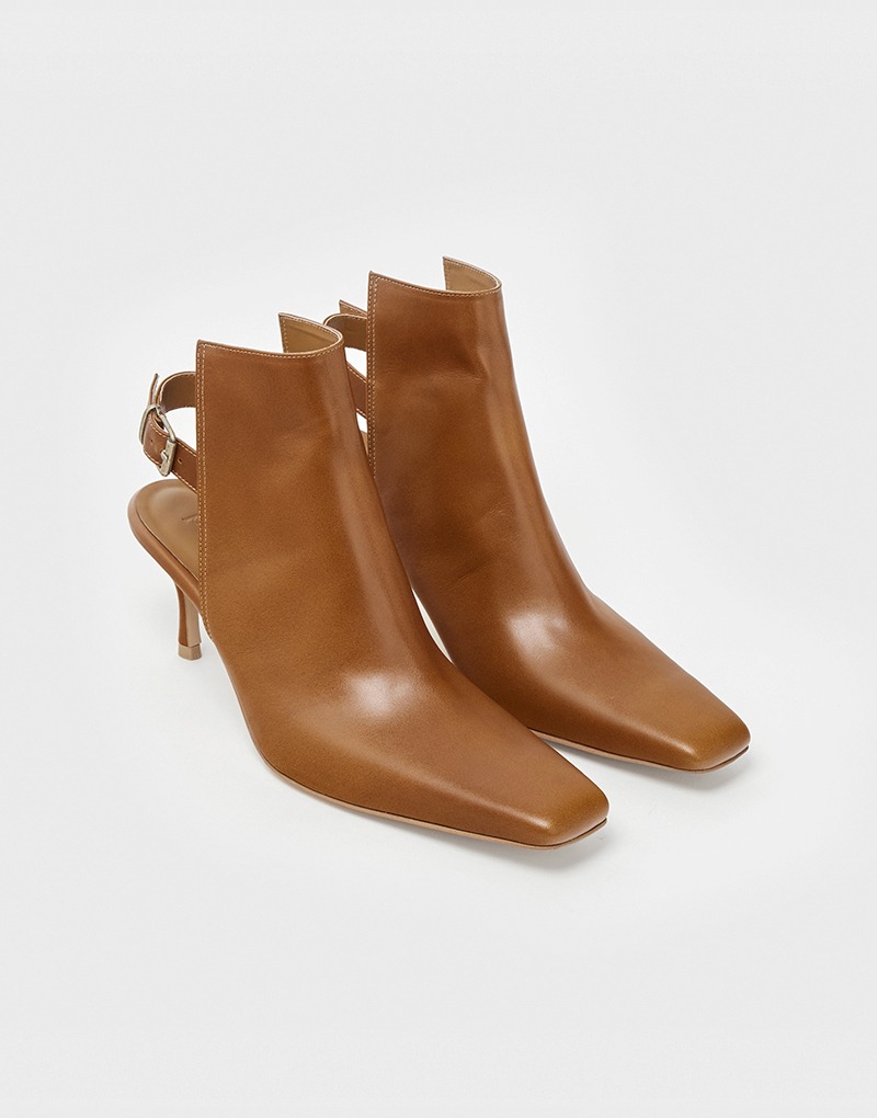 PITA belted half boots_rusty brown